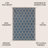 Hague Moroccan Trellis Textured Weave Navy/Gray Indoor/Outdoor Rug-1076250186