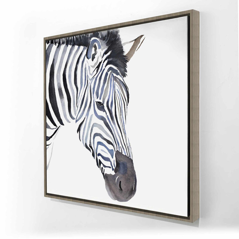 Zèbre - Art animalier africain encadré