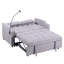 1 canapé-lit pliable multifonctionnel avec 3 longueurs différentes, canapé moderne, tissu en suède amélioré, dossier réglable, couleur grise avec port USB et support de téléphone rotatif-1443734241-1443734243