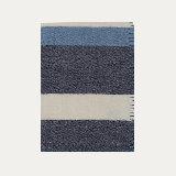 Block Stripe Woven Baby Alpaca Throw Blanket
