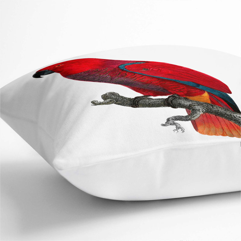 Square Cushion, White, 55cm H x 55cm W x 20cm D