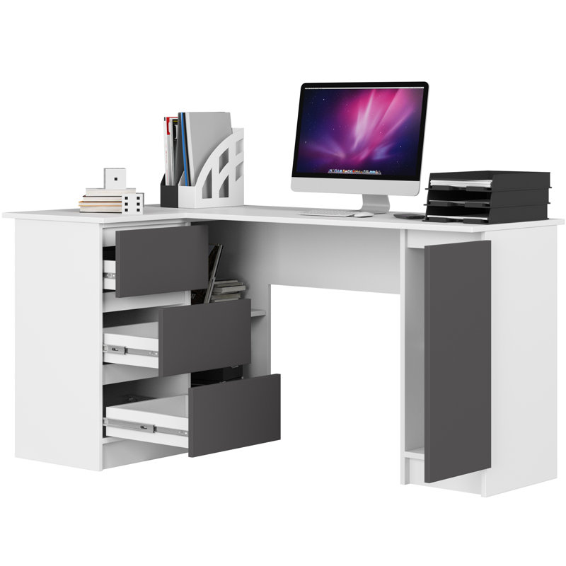 Sohib L-Shaped Desk,  Left