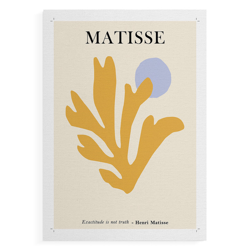 Matisse CDLXXXVI Framed Print -Canvas Print Only - NOT FRAMED, 18" H x 12" W