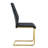 Contemporary Luxe 9-Piece Tempered Glass Dining Set with Faux Leather Cantilever Chairs-1160387669-1160387671