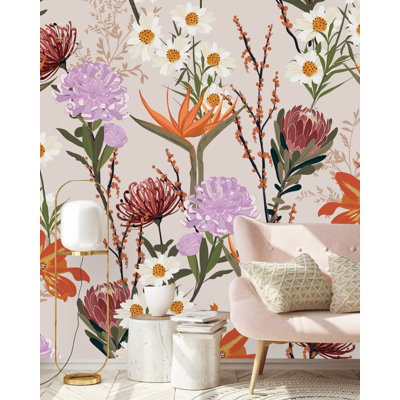 Adhésif mural floral Holi