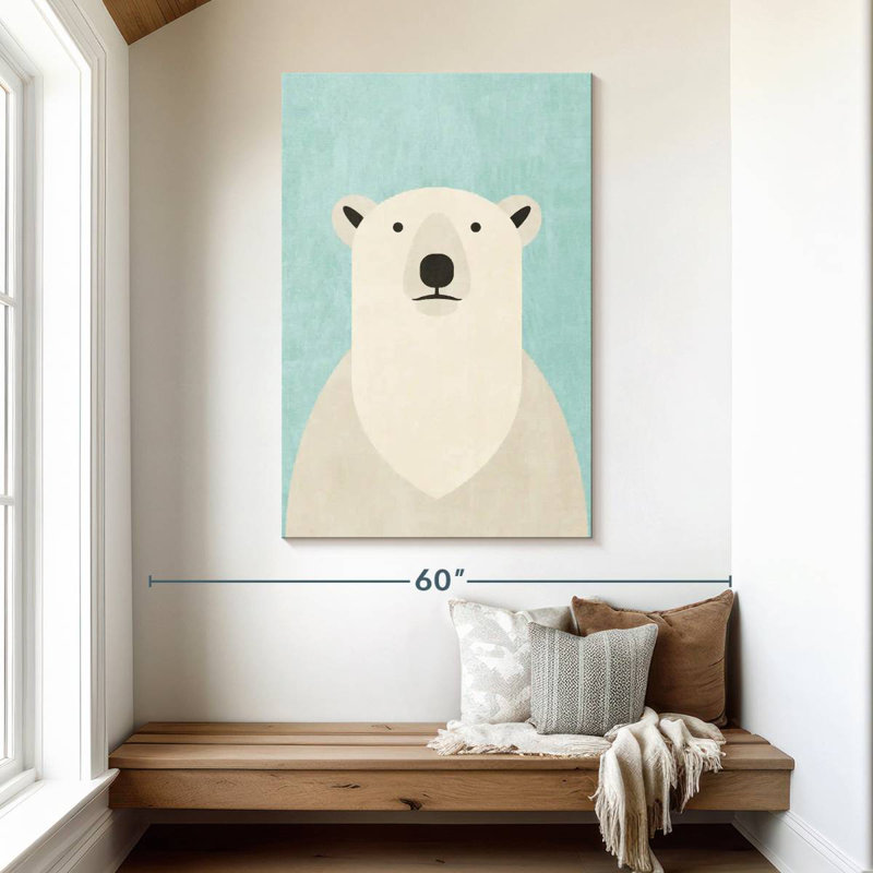 Ashelle Fauna Polar Bear, 48" H x 32" W