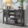 Yasmine 46" Farmhouse Console Table,Entryway Table  With Sliding Barn Door