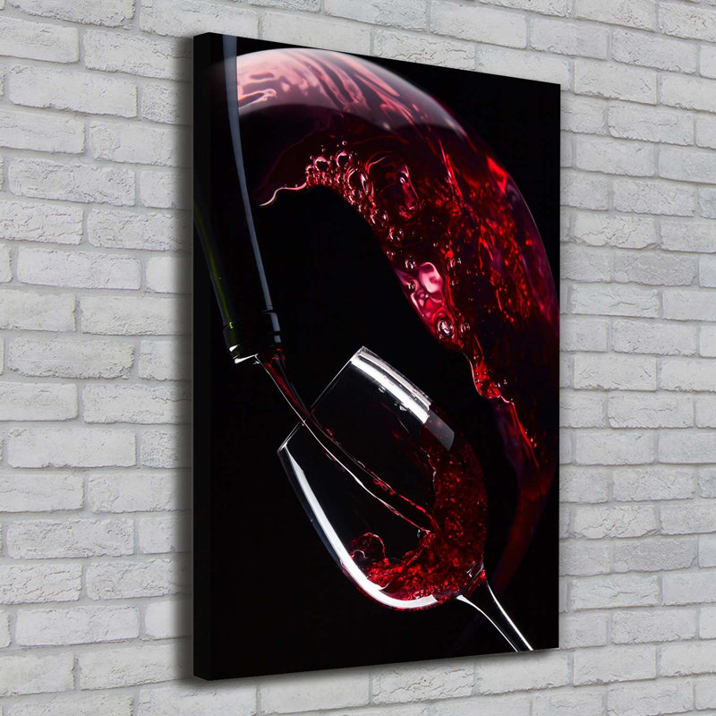 Red Wine - Wrapped Canvas Print