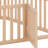 Wooden Floor Bed Frame With Fence and Door-491326508-528826818
