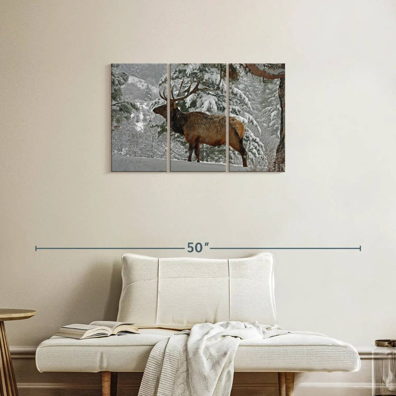 Brampt Washington Winter Elk, 20" H x 33" W