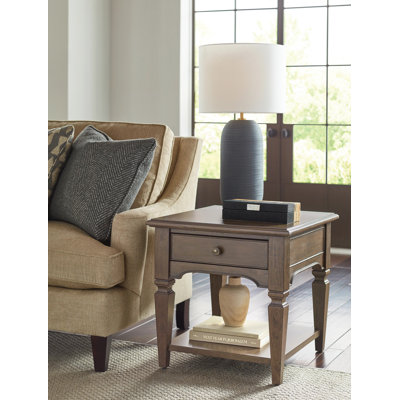 RECTANGULAR DRAWER END TABLE
