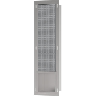hansgrohe XtraStoris Original Recessed Toilet Paper Holder with Storage & Tileable Door