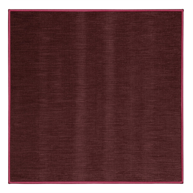 Tapis brun uni lavable à la machine, Carré 3 pi