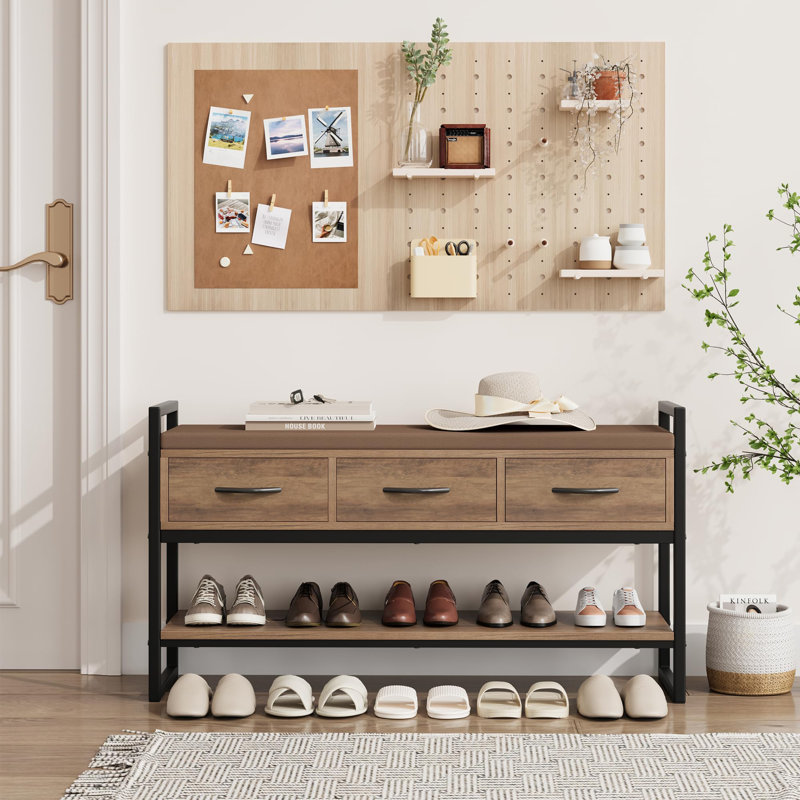 39.4" Shoe Storage with Cushion