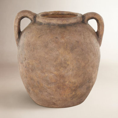 Birch Lane™ Badgley Ceramic Antique Style Textured Vase With Shadings And Handles