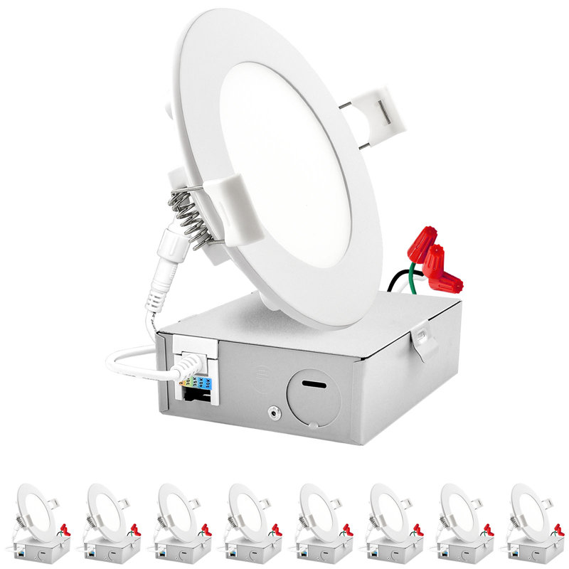 Ensemble de luminaires encastrés ultra minces sélectionnables CCT