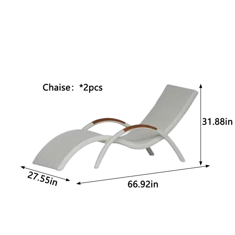 Satendra Outdoor Chaise Lounge