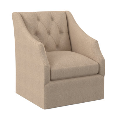 Chaise pivotante à dossier capitonné Claudette