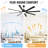 84 Inch Modern Large Design Ceiling Fans With Smart Remote Control 8 Fan Blades For Living Room-903938851