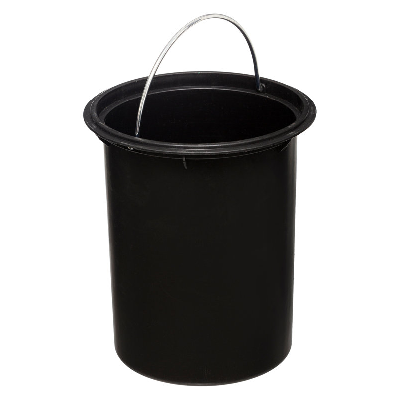 Dreson Metal Step On Kitchen Trash Can, 3 L, Charcoal
