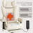 400LBS Reclining Office Chair Massage Heated Office Chair With Foot Rest – 6 Points Vibration Big And Tall With Lumbar Pillow, Adjustable Headrest And Armrest, Executive Desk Chair-1131915578