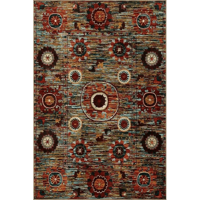 Tapis décoratif lavable à la machine multicolore, Tapis de couloir 3 pi 3 po x 9 pi 10 po