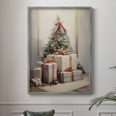 Art des Fêtes de Noël - série 2 - CCLVI, reproduction encadrée - bois massif
