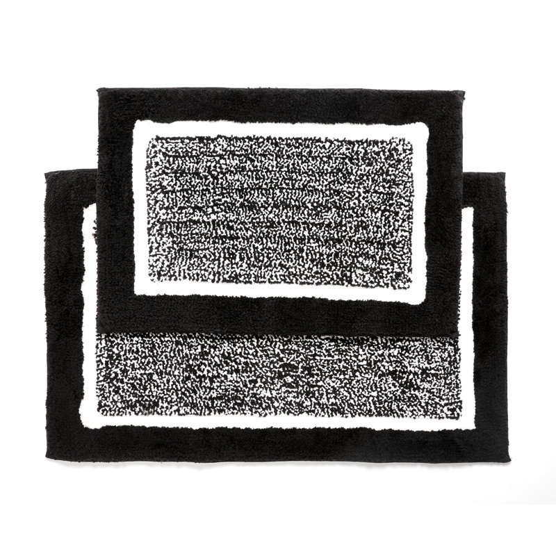 Eunita Non-Slip Bath Rug, Black