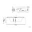 Rayden 1700mm x 800mm Alcove / Tile In Acrylic Bathtub with Tap