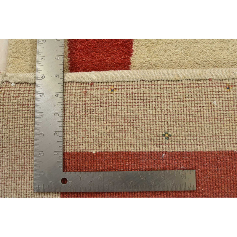 Tapis rectangulaire unique en laine 2 pi 7 po x 9 pi 10 po Rhyatt