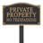 Private Property No Trespassing Garden Sign
