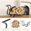 84.8cm W Metal Log Rack