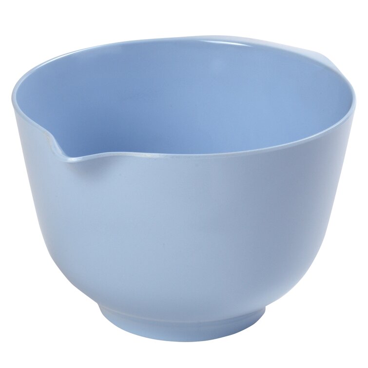  Oggi Melamine Mixing Bowls w/Pour Spout - 3 pc Set, White:  Melamine Mixing Bowls: Home & Kitchen