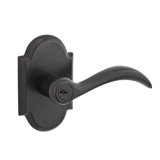 Arch Passage Door Lever with Rustic Arch Rose