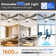 52 Inch Ceiling Fan With Dimmable 3 Colours Led Light Reversible Noiseless Dc Motor Smart App Remote Control