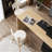 Modern Teddy Fabric Upholstered Barstools(Set of 2)-174797498