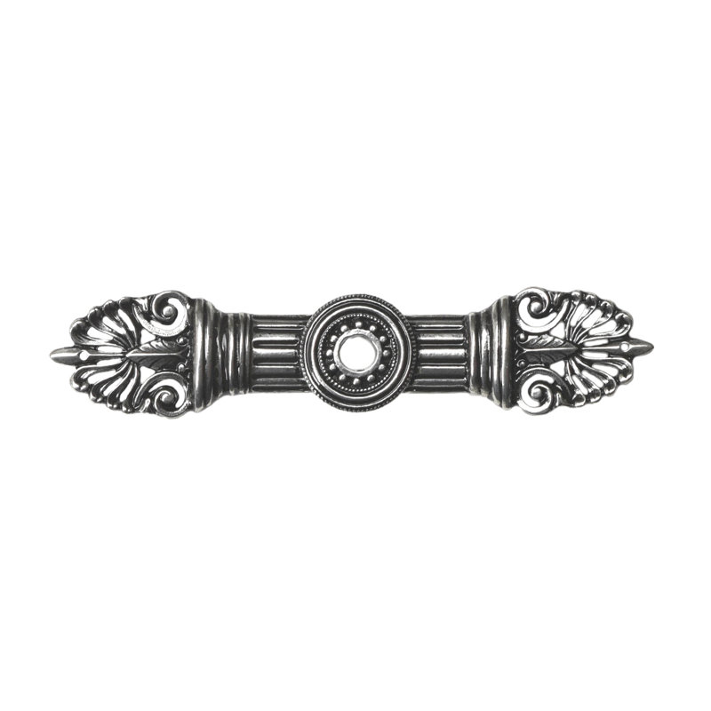 Grand écusson allongé oracle , Argent argent