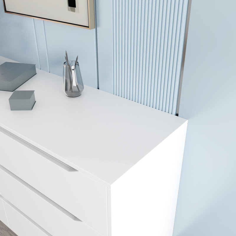 Jhelani 47.2'' W 6 - Drawer Dresser, White