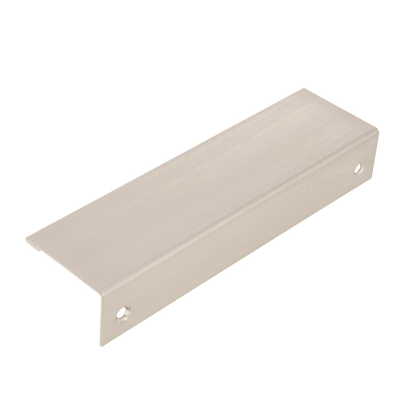 Poignées de bord d'armoire de 5-1 / 16 po (128 mm) de centre à centre en nickel satiné, Nickel satiné, 5.0625"