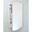 16x26 Harper Crescent Metal Framed Recessed Bathroom Medicine Cabinet, Arched Mirror, 14x24 in-Wall Opening, Powder-coated Steel, Adjustable Glass Shelves, Magnet Close-114764654