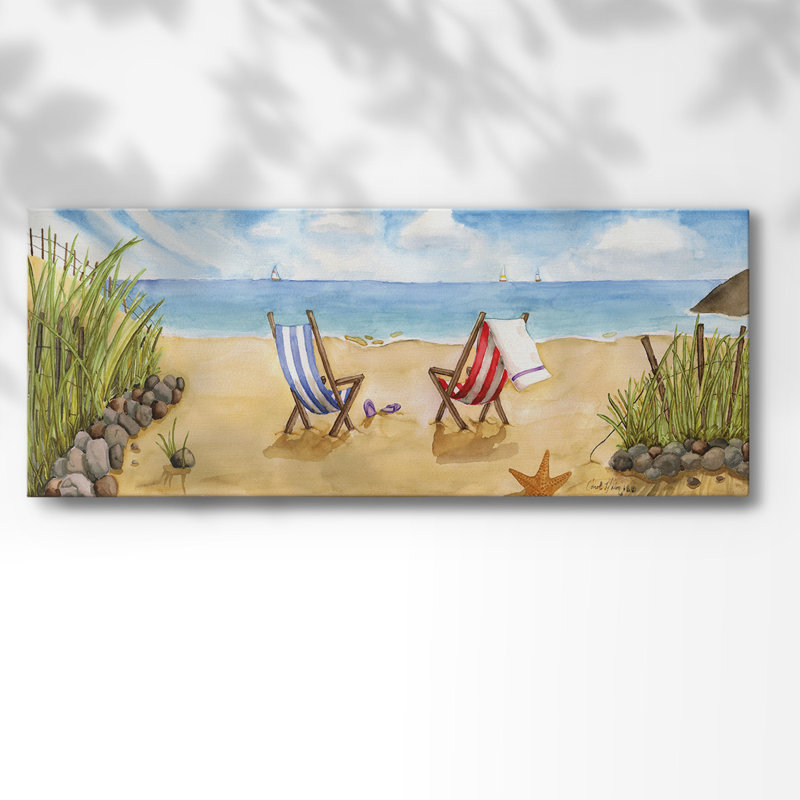 Plage pour deux, H 24 po x l 60 po x P 1,5 po