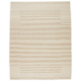 Jaipur Living Istar LEO03 Handmade Stripes Ivory and Tan Area Rug (8'x10')