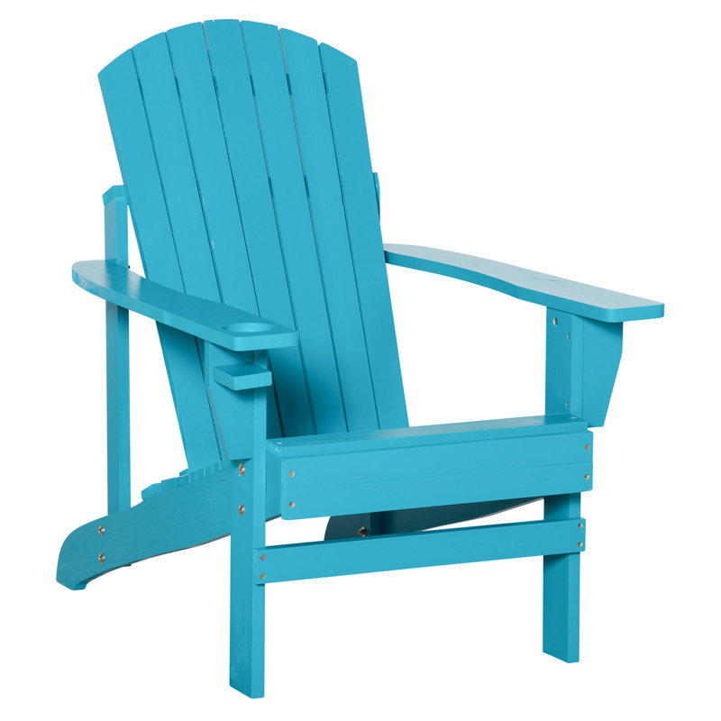 Chaise bleu ciel avec porte-gobelet et protection contre les intempéries pour patio, pelouse, terrasse, jardin, cour arrière, foyer extérieur