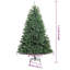 Artificial Hinged Christmas Tree Green PVC and Metal-816563601