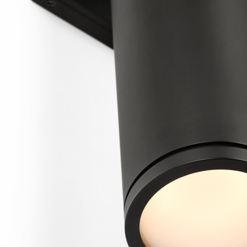 Provo - Light LED Outdoor Armed Sconce, Matte Black, 28" H x 4.5" W x 5.75" D, Black