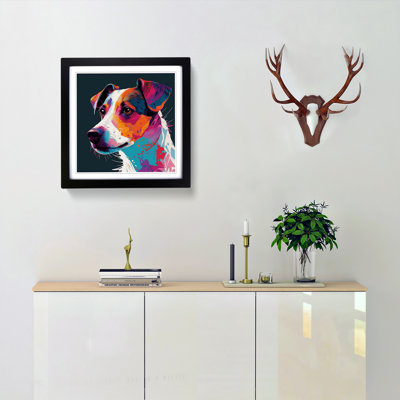 Jack Russell Fauvism - Framed Print