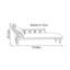 Chaise longue rétro en bois massif sculpté
