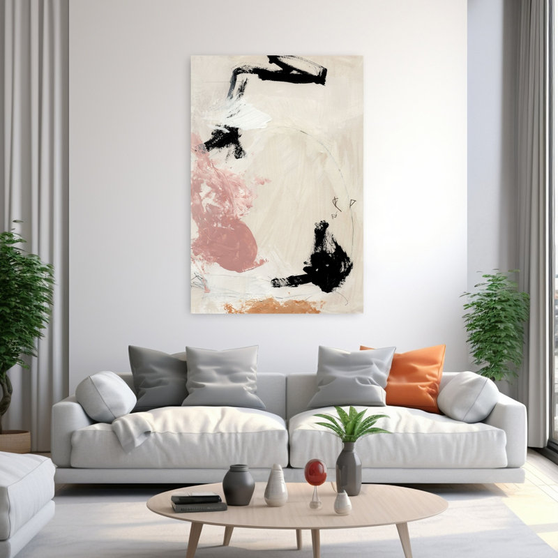 Art contemporain contemporain abstrait, 60" H x 40" W