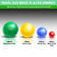 Ensemble de mini jeu de pétanque de format voyage de 65 mm avec 8 balles, Pallino, sac fourre-tout et corde à mesurer Gosports