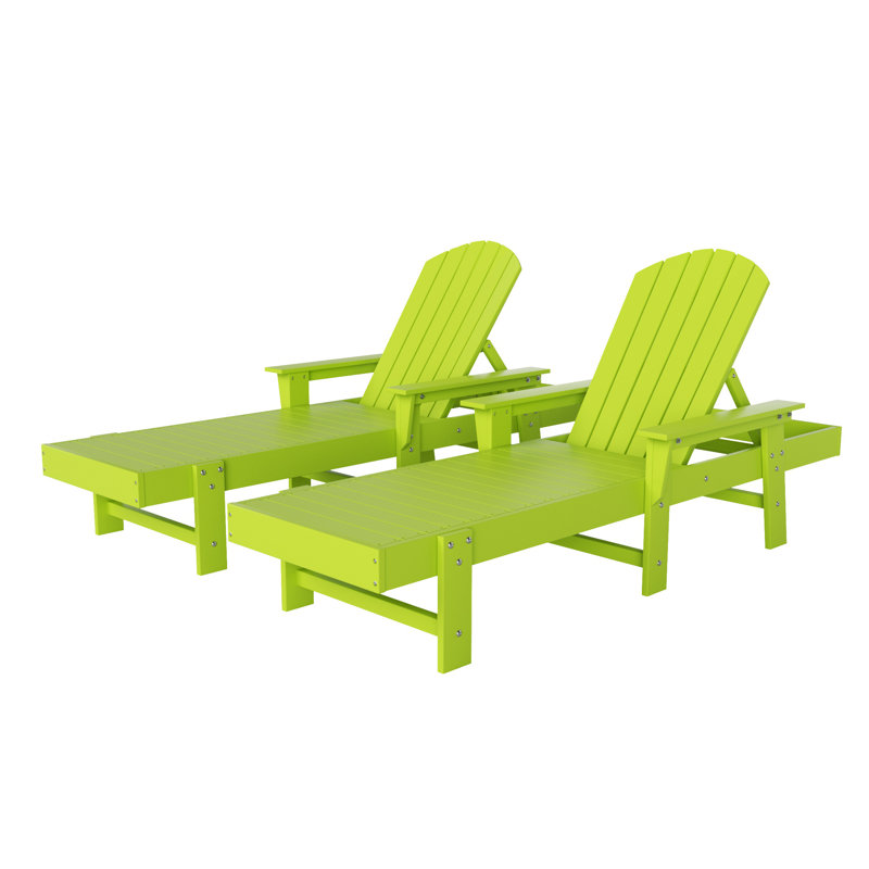 Altura Outdoor Chaise Lounge, Lime